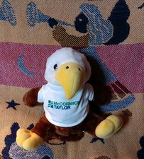Vintage Stuffed Animal Plush Plushie Eagle McCormick Taylor Shirt Rare Mascot