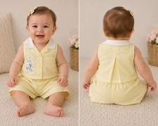 Vintage Baby Clothes 2-Piece Shirt  Shorts Cotton Never Worn Circa Summer 1985