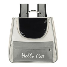 Cat Backpack Carrier Ventilated Mesh Pet Backpack for Cats or Small Dogs Gray