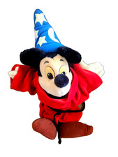 Vintage Disney Rare Sorcerer  s Apprentice Mickey Mouse Beanie 11  Plush