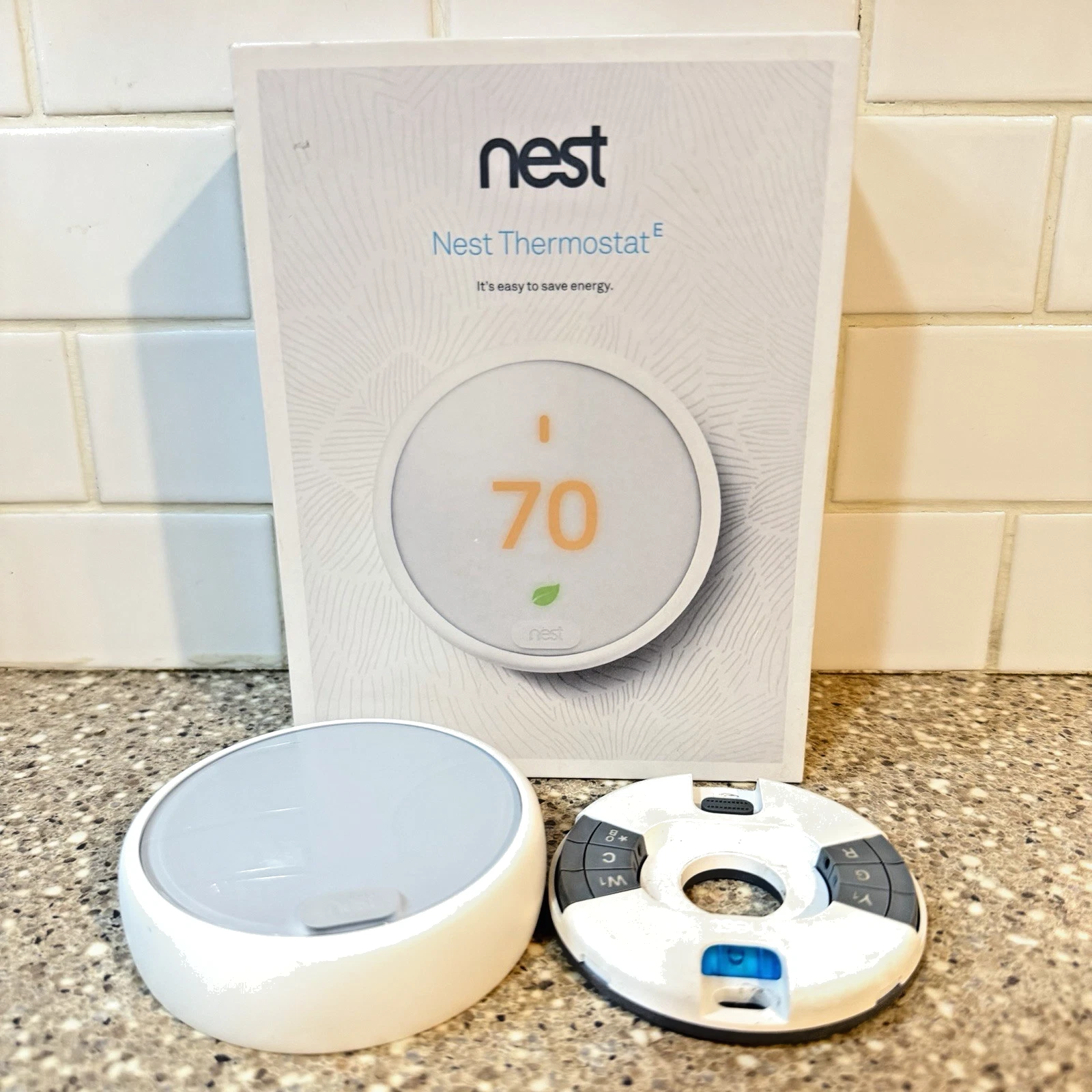 Nest Thermostat E Programmable Smart Thermostat - White (T4000ES)