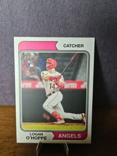 2023 Topps Heritage Baseball Logan O'Hoppe RC #318 Los Angeles Angels