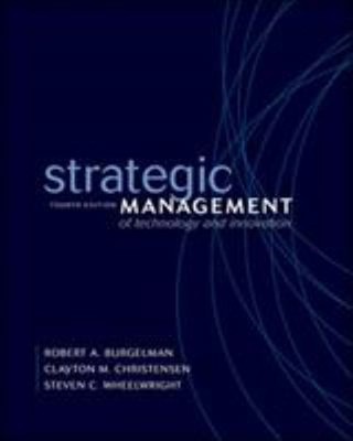 Strategic Management of Technology and Innovation Hardcover