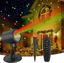2 New Christmas Stage Light Projectors Various Laser Light Modes Remote Control.