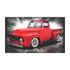 Car Magnet of 1955 Ford F200 Pickup Truck