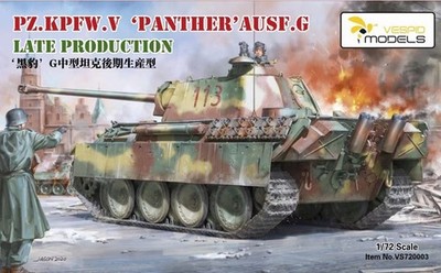 Vespid Models VS720003 - 1:72 Pz.Kpfw.V  Panther Ausf.G Late Production - Neu