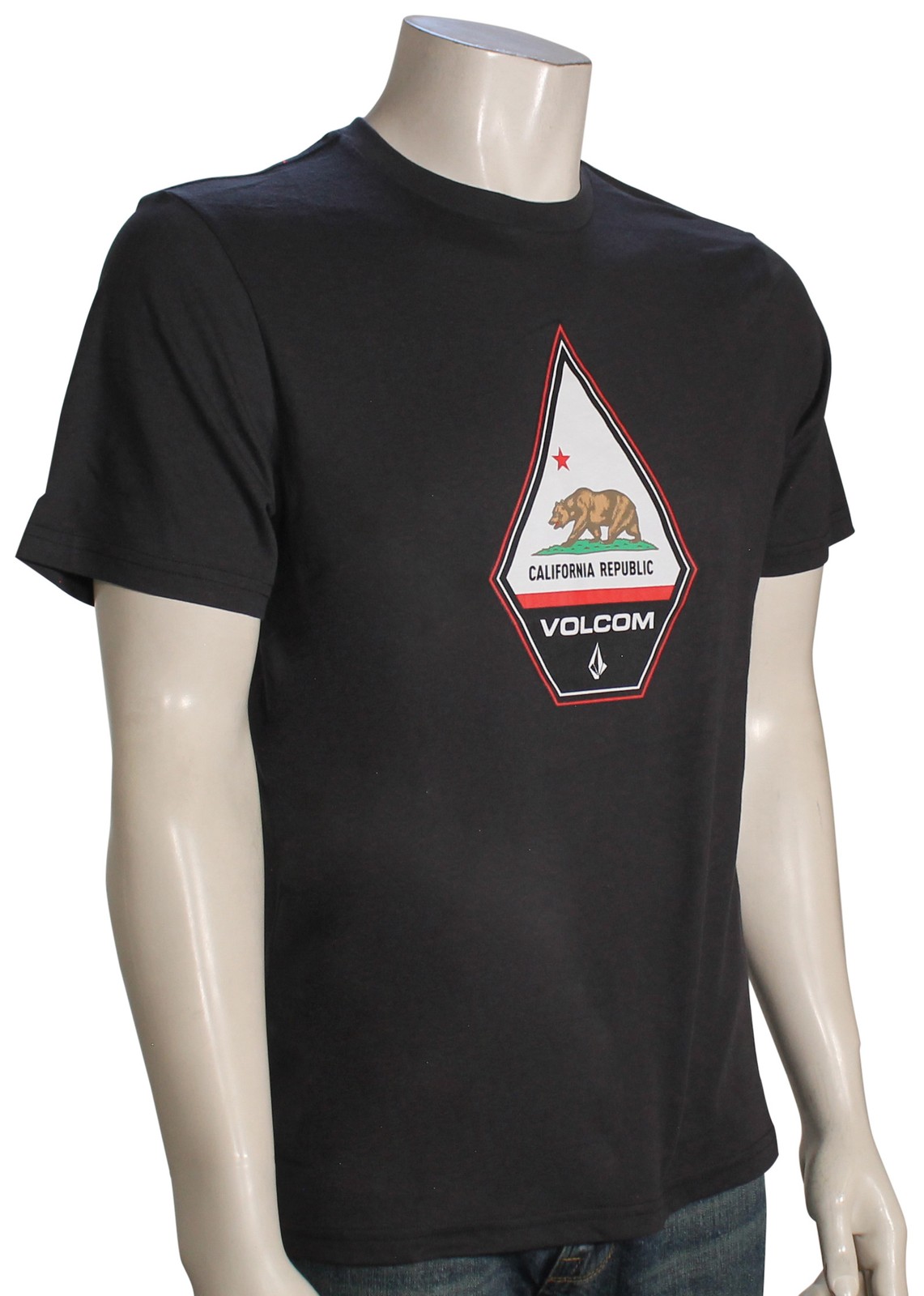 Футболка Volcom Californeye SS - Выстиранный черный Вереск - Новая