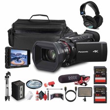 Panasonic HC-X1200 UHD 4K HDMI Lightweight Compact Camcorder with 24x Zoom  Mic