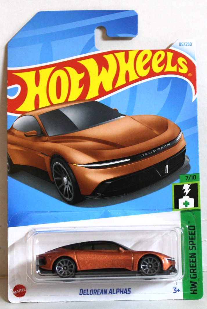 Hot Wheels 2024 HW Green Speed 7/10 DeLorean Alpha5 #85/250 Copper - New