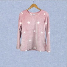 🛎️5/$20 Fuzzy Star Print Soft Pullover Sweater Size S