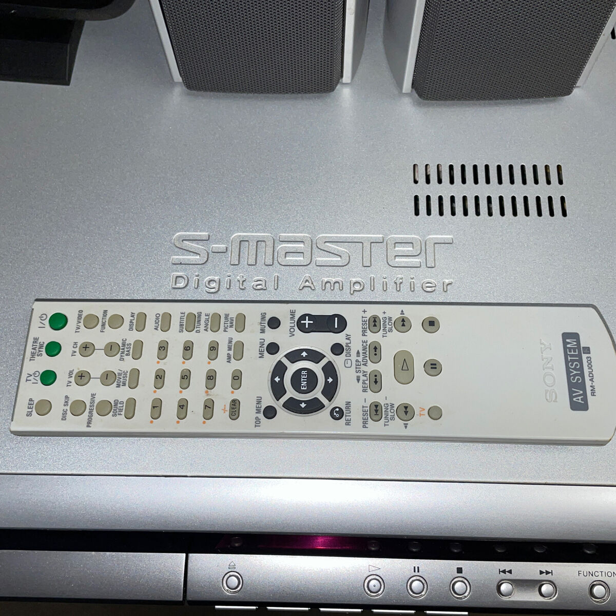 Sony S-Master Digital Amplifier DVD Receiver 5-Disc Changer Sony S-Master Digital Amplifier DVD Receiver 5-Disc Changer