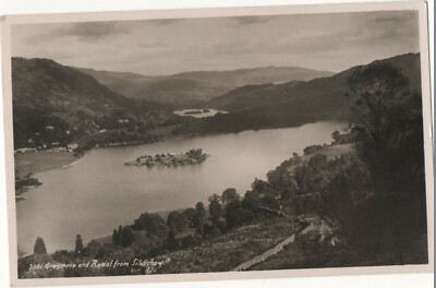 Grasmere und Rydal aus Silverhow Echtfoto Postkarte Abraham Ltd 3081