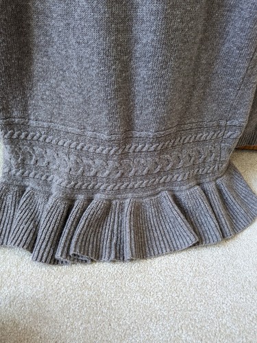 Monoreno Womens L ruffled cardigan sweater beautiful - Picture 4 of 6