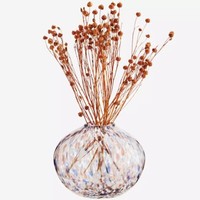 Vase Blumenvase Glas Farbflecken Sprenkel Deko Retro Scandi Madam Stoltz