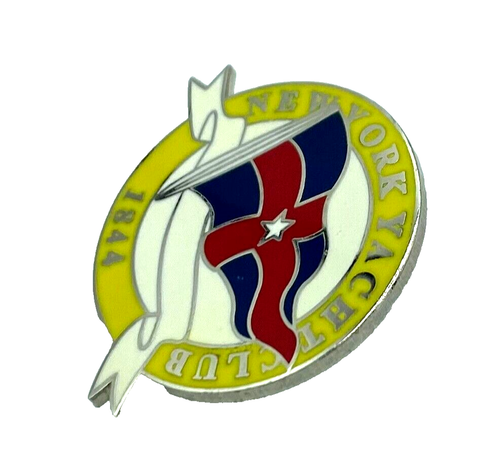 Vintage New York Yacht Club 1844 Lapel Pin Metal - Picture 4 of 13