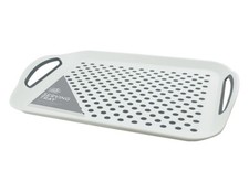 Extra Large Anti-Slip Plastic Serving Tray With High Non Grip Rubber Surface UK