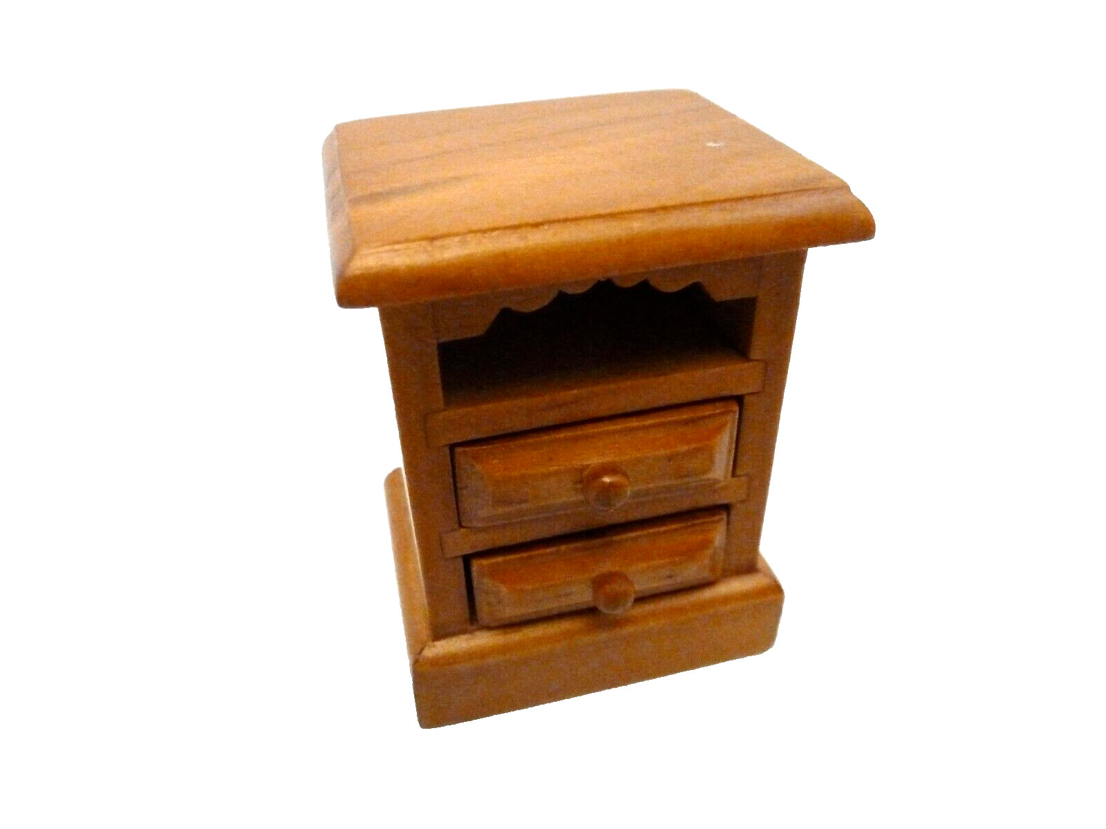 Dolls House Bedside Drawers Pine Bedroom Furniture Miniature 1:12th Scale
