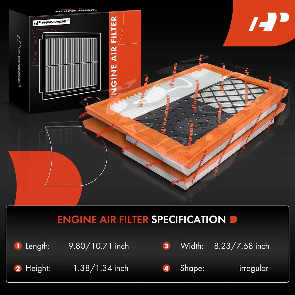 Filtro de aire del motor 2 piezas para Mercedes-Benz W211 X164 E320 E350 GL320 ML320 GL350 Foto 2 de 4