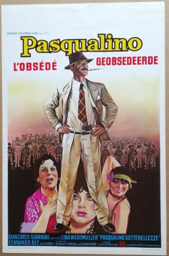 PASQUALINO nice Wertmuller original '75 Belgian cinema posters - Picture 1 of 1