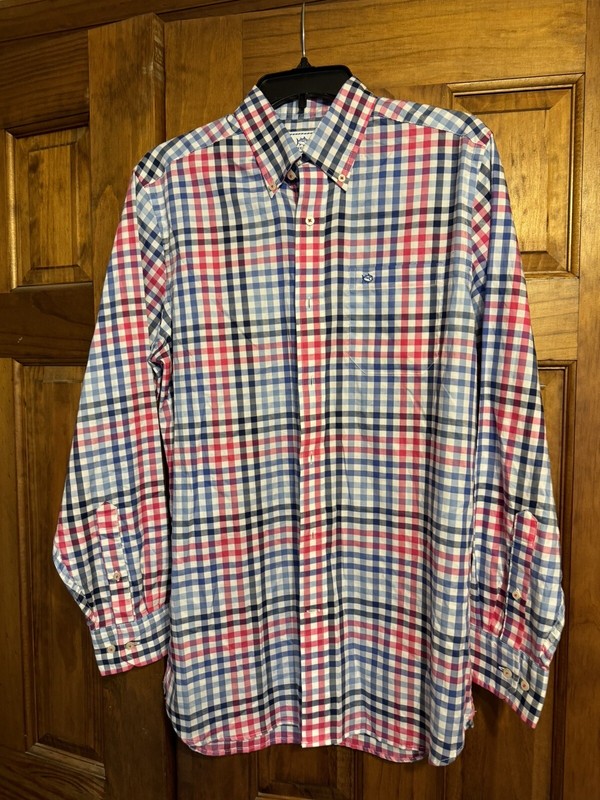 Southern Tide Button Down Shirt Long Sleeve  Plaid Men’s Size Small Classic Fit