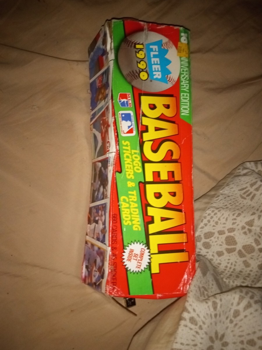 1990 fleer baseball box 10th anniversary | eBay