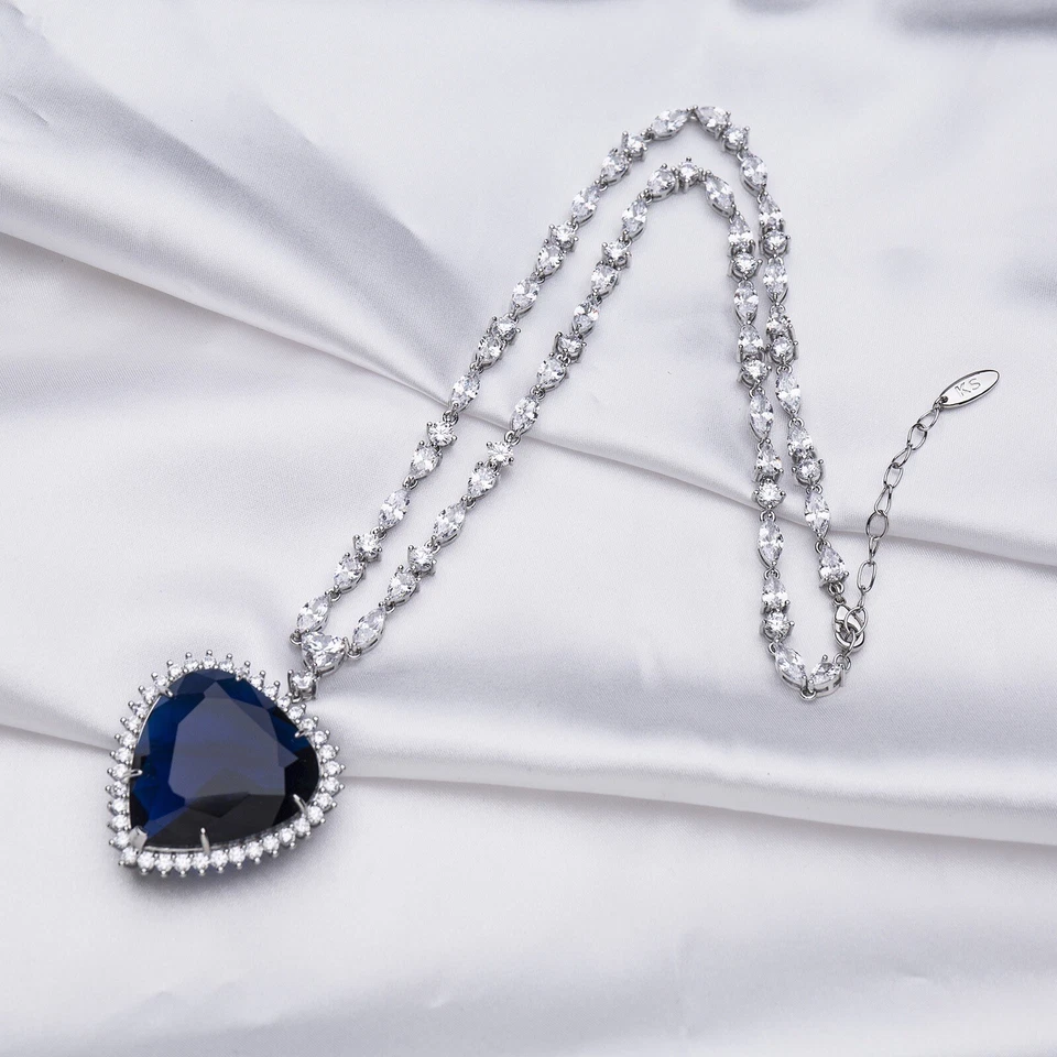 Titanic Cuore Dell'Oceano Piccoli Collana 40.6cm Velluto Sacchetto Regalo - Immagine 2 di 4