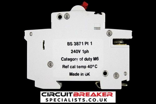 WYLEX 32 AMP TYPE 2 M6 MCB CIRCUIT BREAKER NSB32 STOTZ NSB - Picture 2 of 6