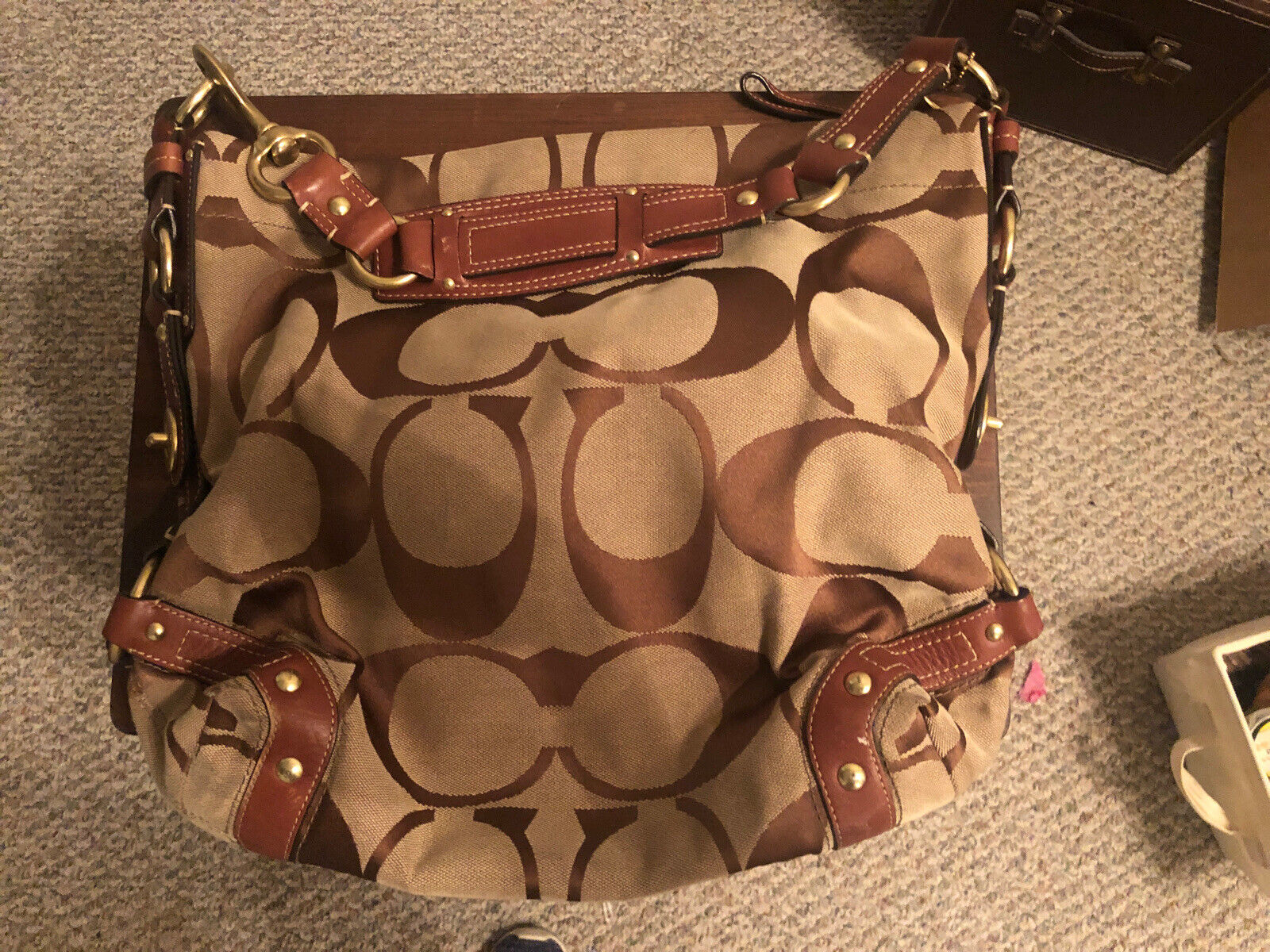 Coach Vintage Large Handbag Tote Carry-All Gold No. J0673-10620
