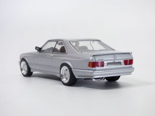 MERCEDES 560SEC kit large AMG gris 1/43 Wide body - Foto 2 di 7