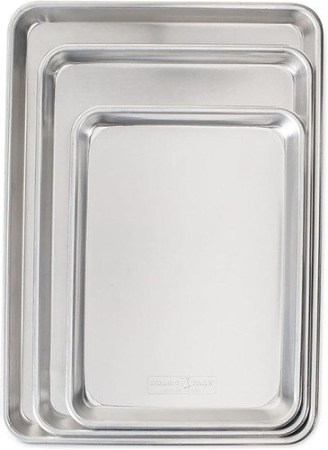 3 Piece Set - USA Made Aluminum Commercial Quality Sheet Pan