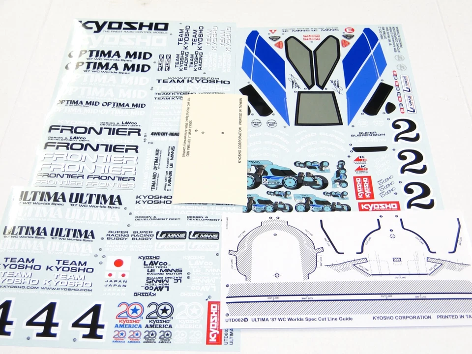 NEW KYOSHO ULTIMA '87 WC Body Clear + Decals WORLDS KU5 - Image 3 of 3