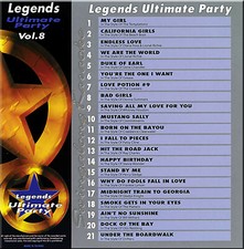 Ultimate party Legends Karaoke CD G vol-8 HIT THE ROAD JACK,MUSTANG SALLY 