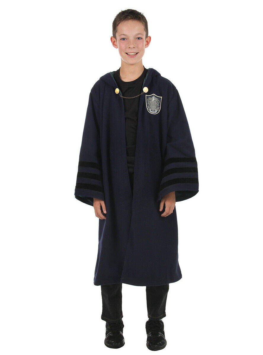 Vintage Hogwarts Slytherin Costume Robe for Kids