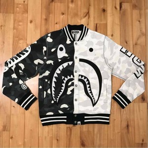 bathing ape letterman jacket
