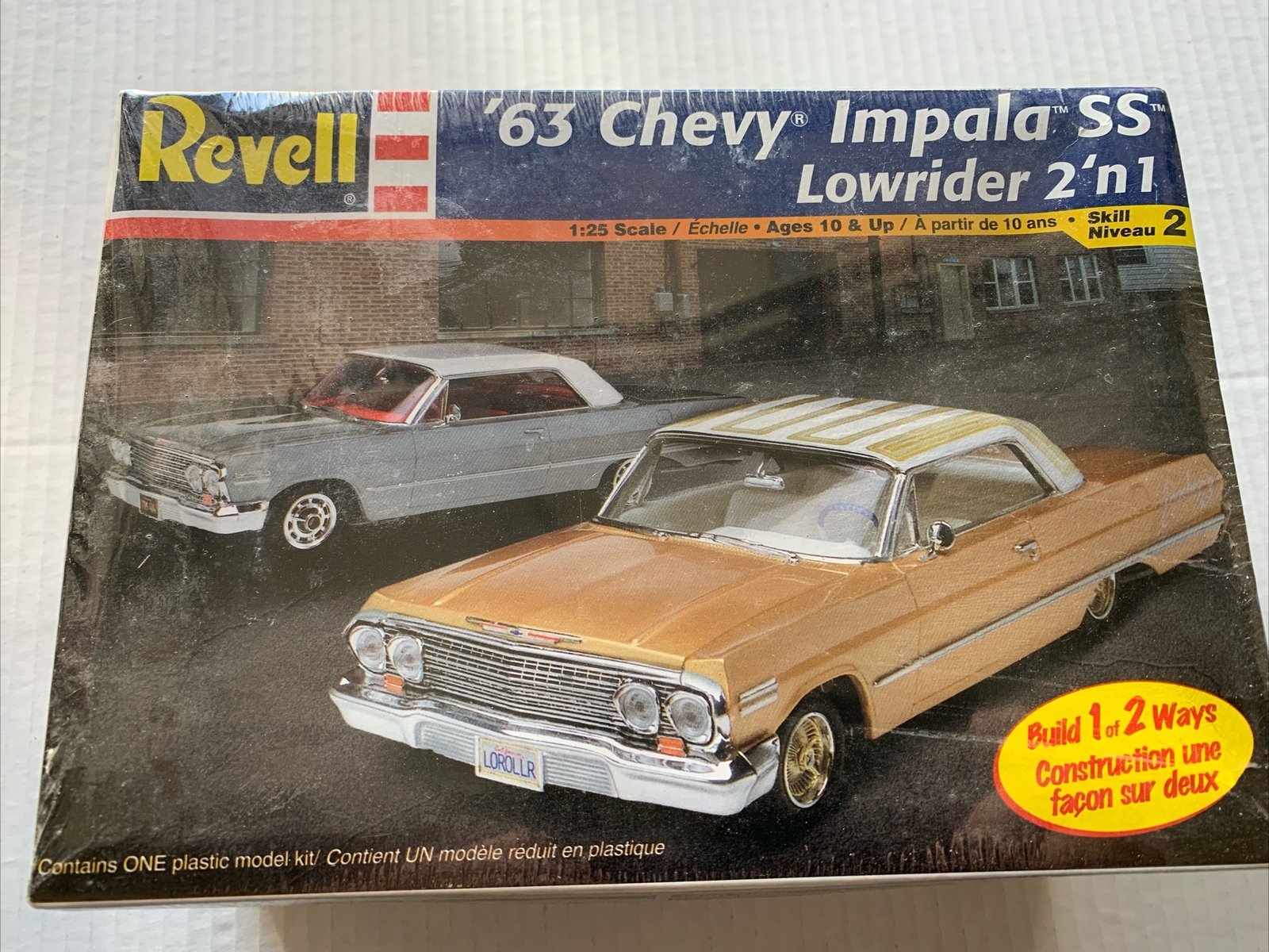 Revell 1:25 '63 Chevy Impala SS Hardtop Lowrider 2 `n 1 New Factory Sealed