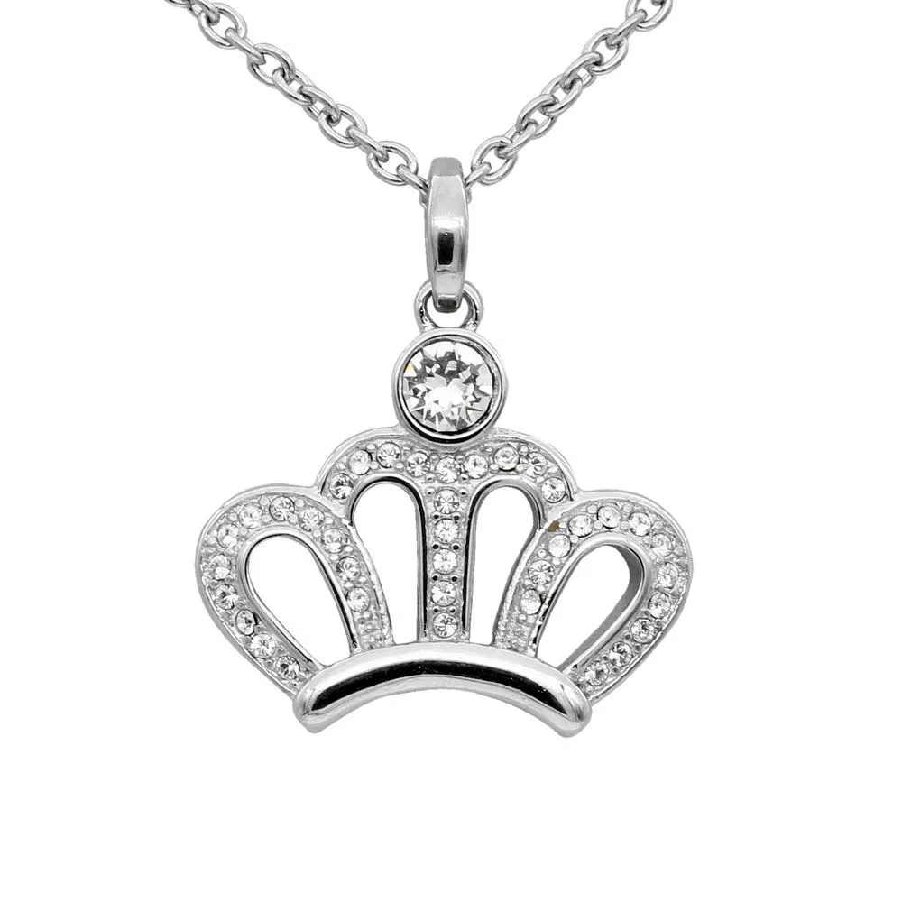 Princess cheap crown necklace