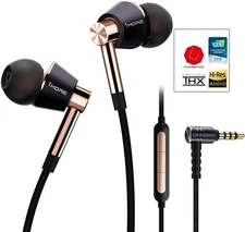 Triple Driver In-Ear Earphones High Resolution Hi-Res Sound Quality Black