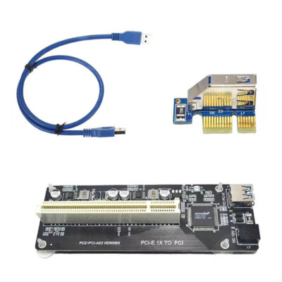 PCIe to PCI Adapter Card PCI-E to PCI Converter PCI-e Extender Card PCI-E1.0 US