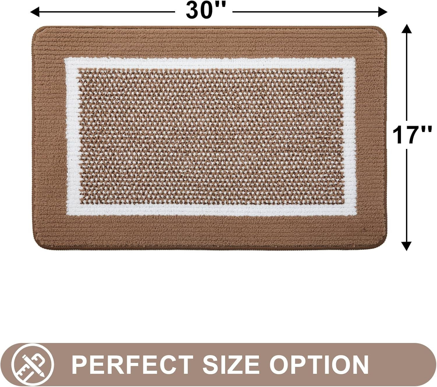 Indoor Door Mat, Non-Slip Absorbent Resist Dirt Entrance Mat, Sturdy Low-Prof...