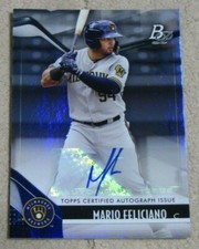 2021 Bowman Platinum Top Prospect Autographs #TOP82 Mario Feliciano Auto