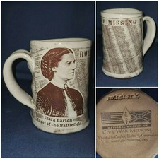 MUSEUM of CIVIL WAR MEDICINE Mug/Cup CLARA BARTON Roll of Missing Men ROTHSHANK