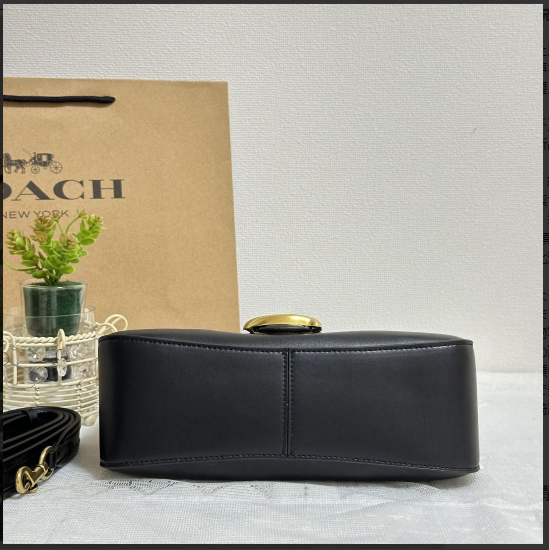 coach バッグ COACH Originals Twin Turnlock Small Waxed Leather Shoulder Bag 20