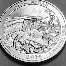 2014 S Washington quarter ATB Virginia Shenandoah from mint roll