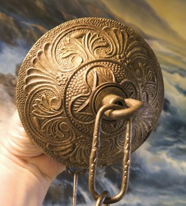 Vintage Messing Bronze Decke Baldachin Kette Lampe Kronleuchter Part