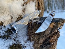 Rare Vintage USSR barrel Folding Pocket Knife Prison Art USSR ITK