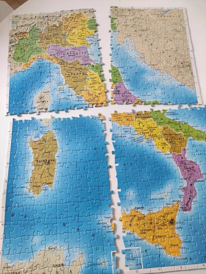 PUZZLE ITALIA - Clementoni - gioco da tavolo (VINTAGE ANNI '90 OTTIMO STATO) - Immagine 3 di 4