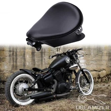 Black Motorcycle Bobber Solo Seat Spring For Yamaha Virago XV250 XV750 XV1100