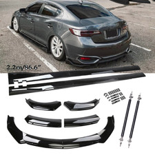 For Acura Ilx 2013-2022 Front Bumper Lip Splitter Spoiler Glossy Black Body Kit