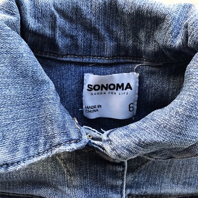 girls' size Sonoma denim jean jacket