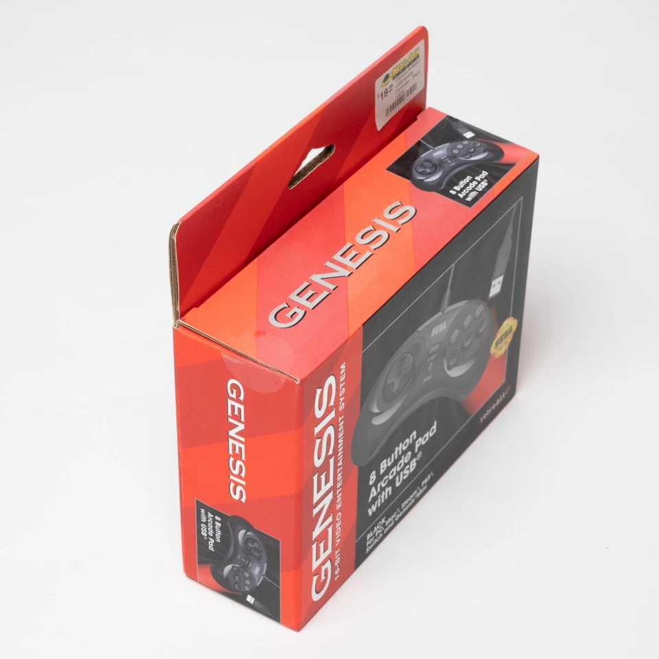 Retro-Bit Officially Licensed Sega Genesis USB Controller Arcade 8-Button Pad - Image 2 of 4